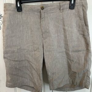 Fairlane Mens Linen Blend Shorts Size 35 Shorts